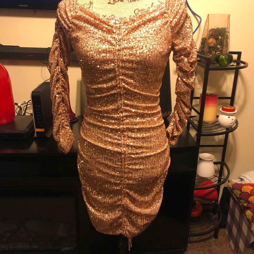 Zara Sequins Mini Dress - Picture 2 of 8